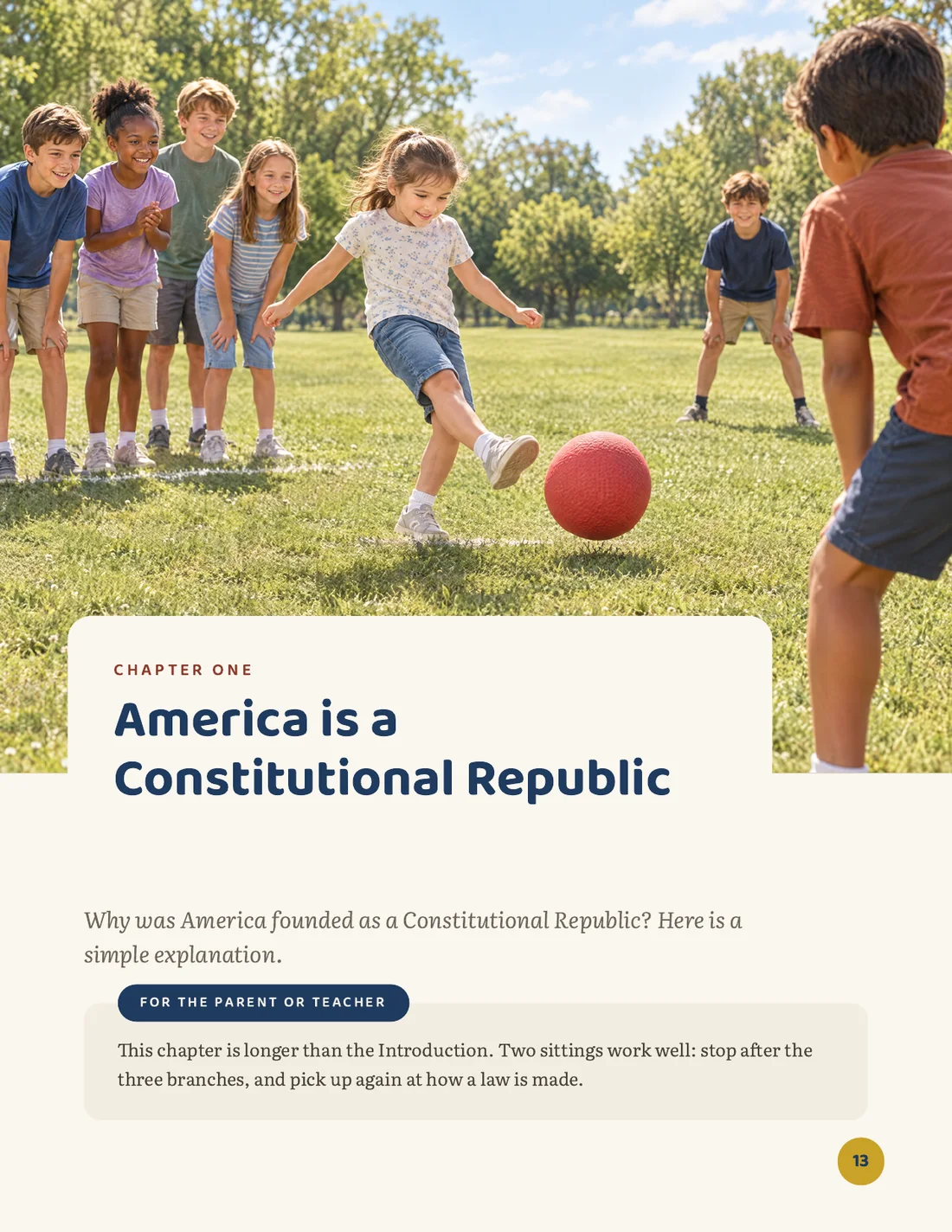 Page: Chapter One, America is a Constitutional Republic