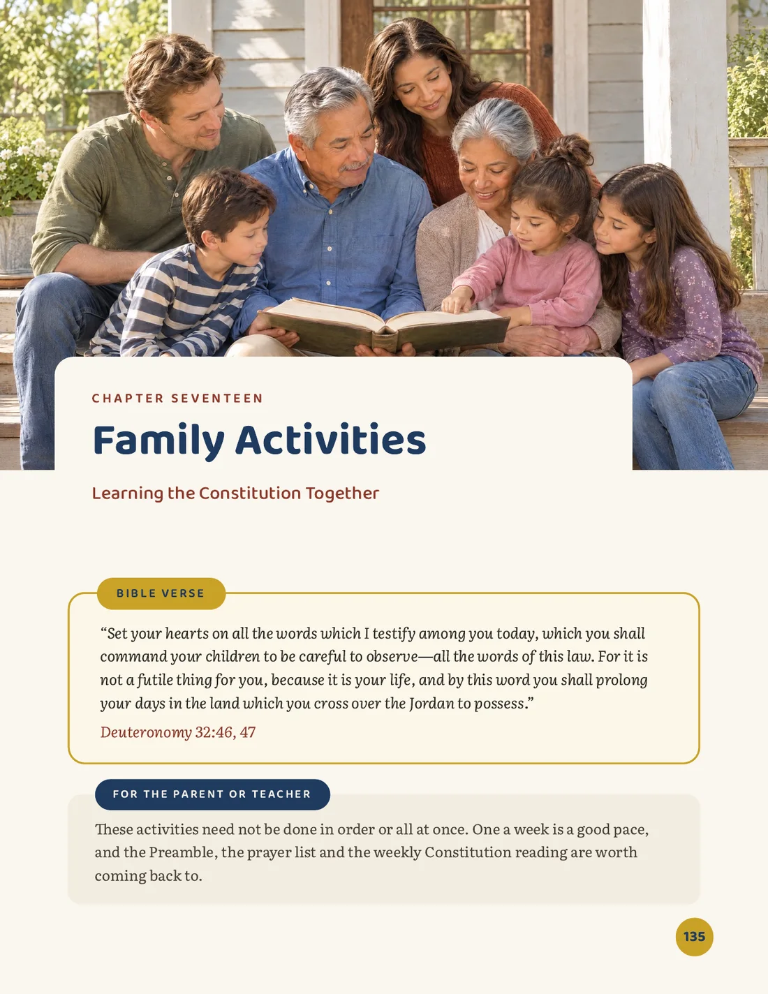 Page: Chapter Seventeen, Family Activities