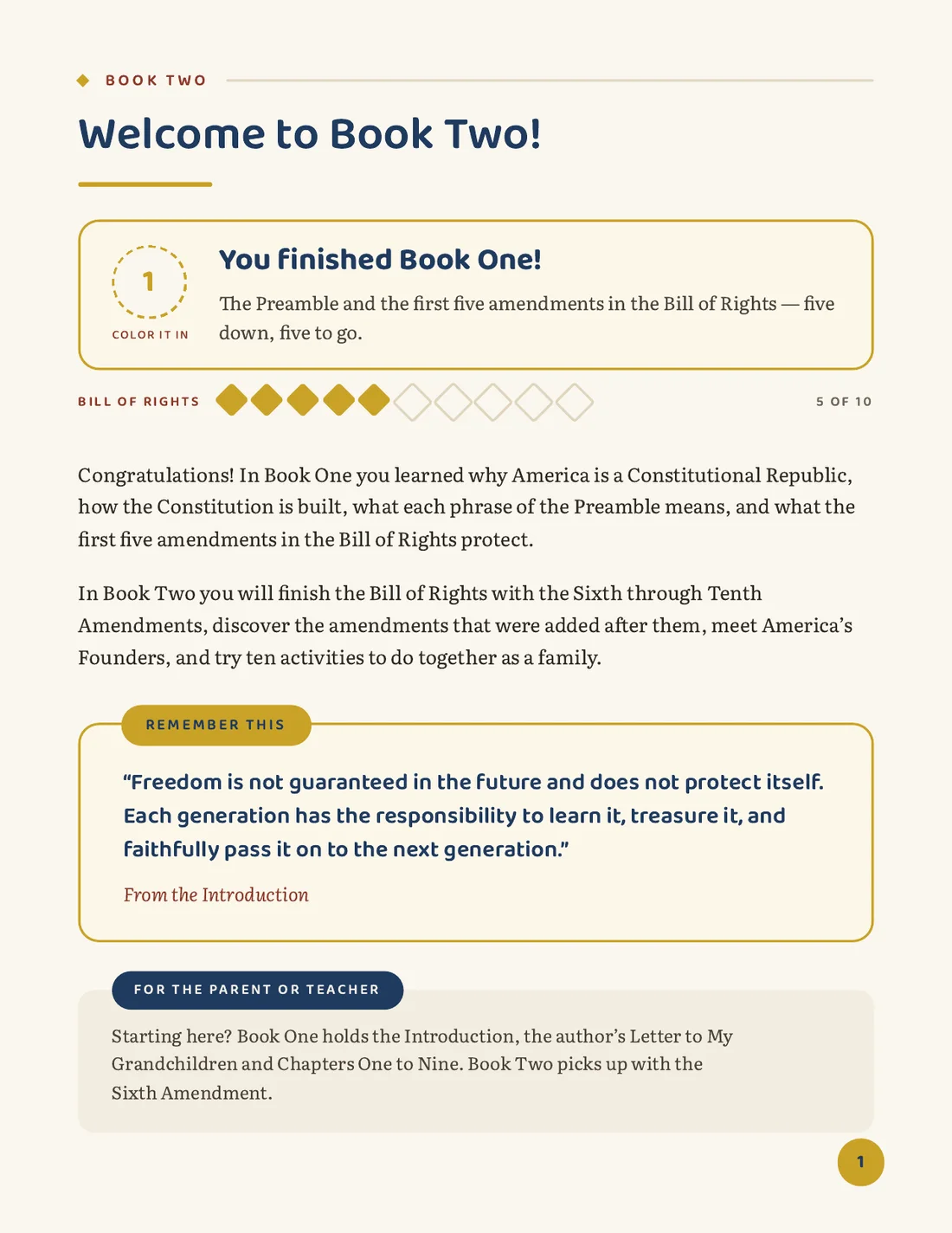 Page: Welcome to Book Two